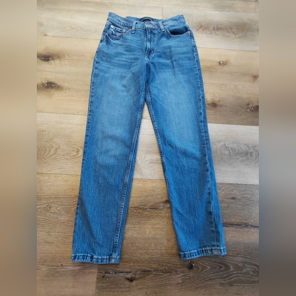 Aeropostale Denim - Aeropostale Women's Straight Leg Blue Jeans Mom Jean Sz 4